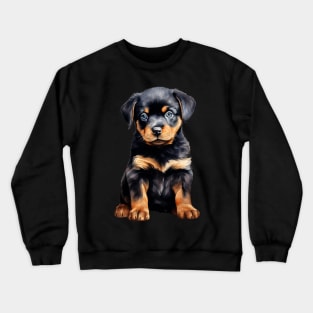 Puppy Rottweiler Crewneck Sweatshirt